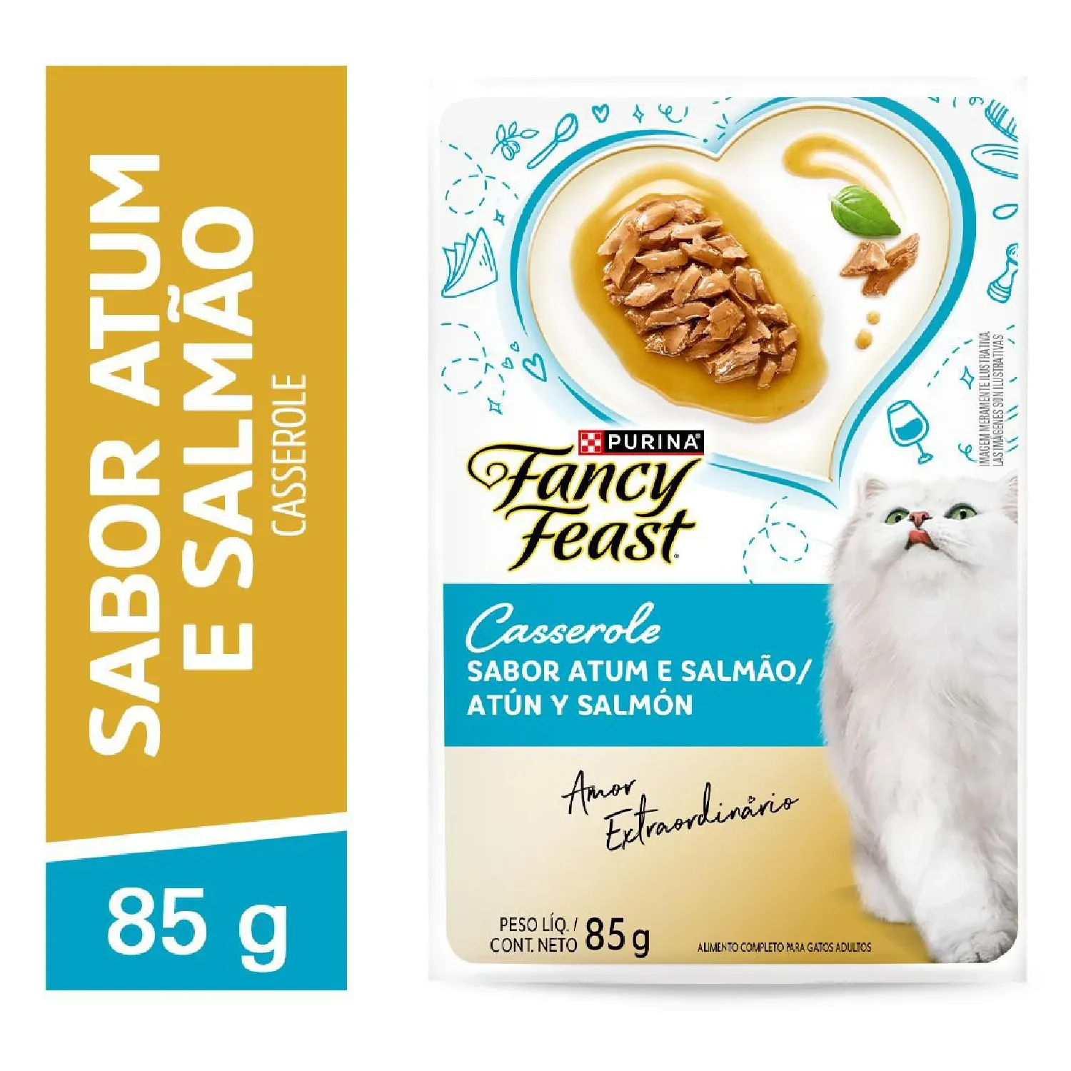 Racao Umida Fancy Feast Casserole Atum embalagem_85 g-02